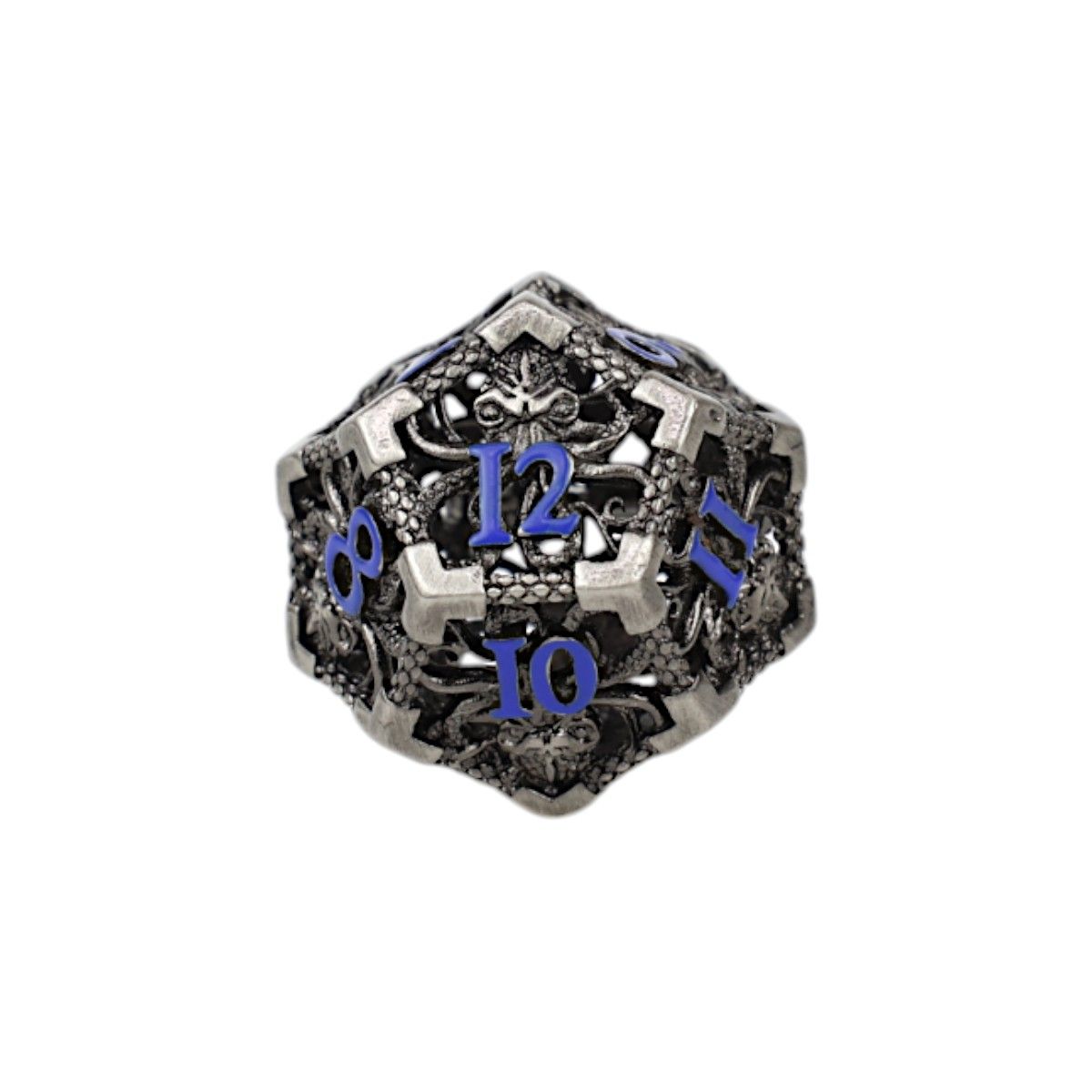 Strange Aeon Dice Set Steel/Blue - Good Games