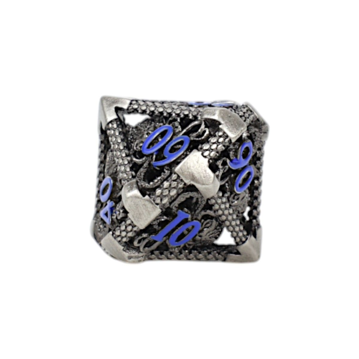 Strange Aeon Dice Set Steel/Blue - Good Games