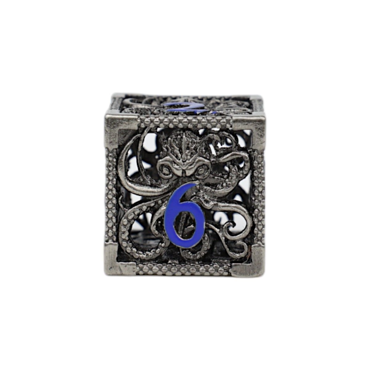 Strange Aeon Dice Set Steel/Blue - Good Games