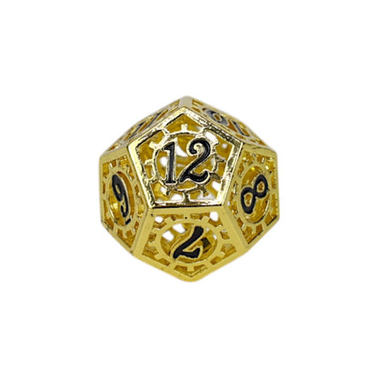 Let's Play Games - Clockwork Sun RPG Dice Set - Black/Gold - Good Games
