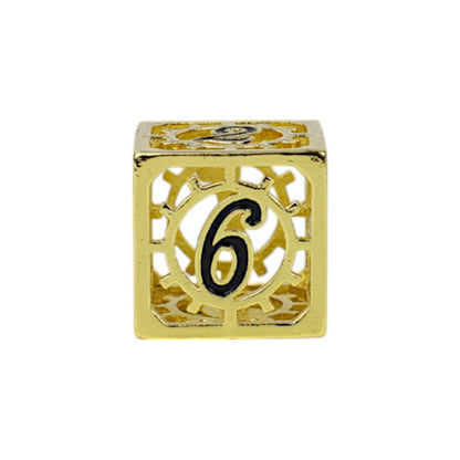 Let's Play Games - Clockwork Sun RPG Dice Set - Black/Gold - Good Games