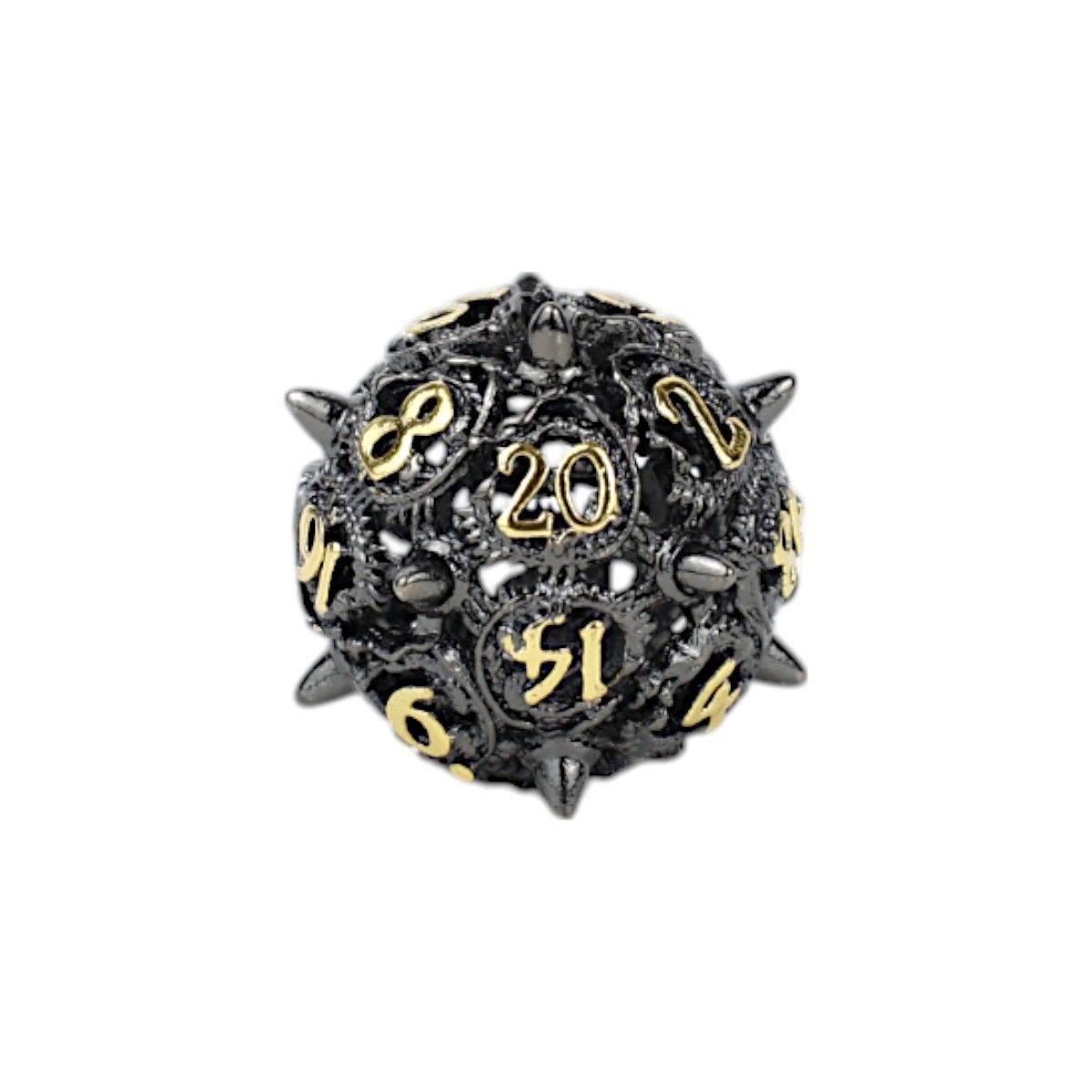 LPG Dice Xeno Hollow Dice Set Black/Gold - Good Games