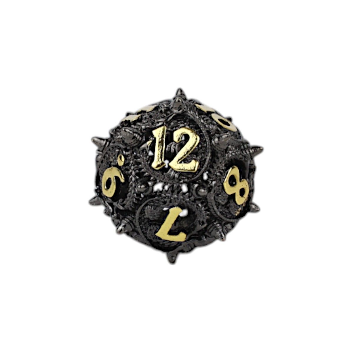 LPG Dice Xeno Hollow Dice Set Black/Gold - Good Games