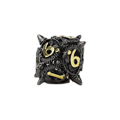 LPG Dice Xeno Hollow Dice Set Black/Gold - Good Games