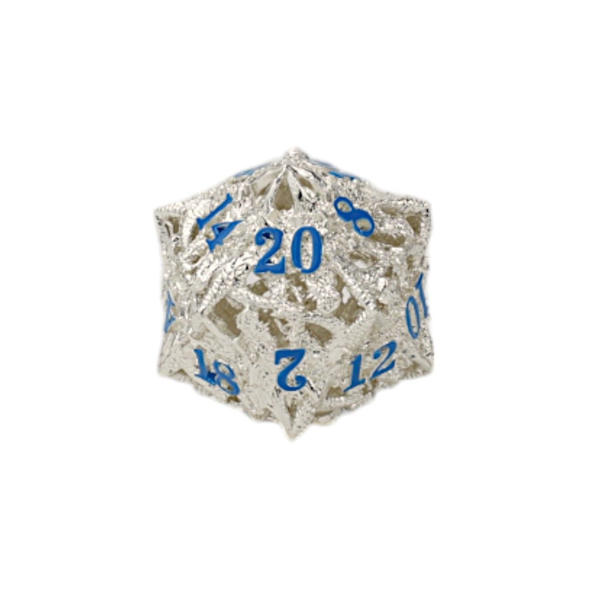 LPG DIce Dragon Rage Dice Set Steel/Blue - Good Games