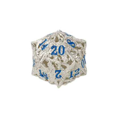 LPG DIce Dragon Rage Dice Set Steel/Blue - Good Games