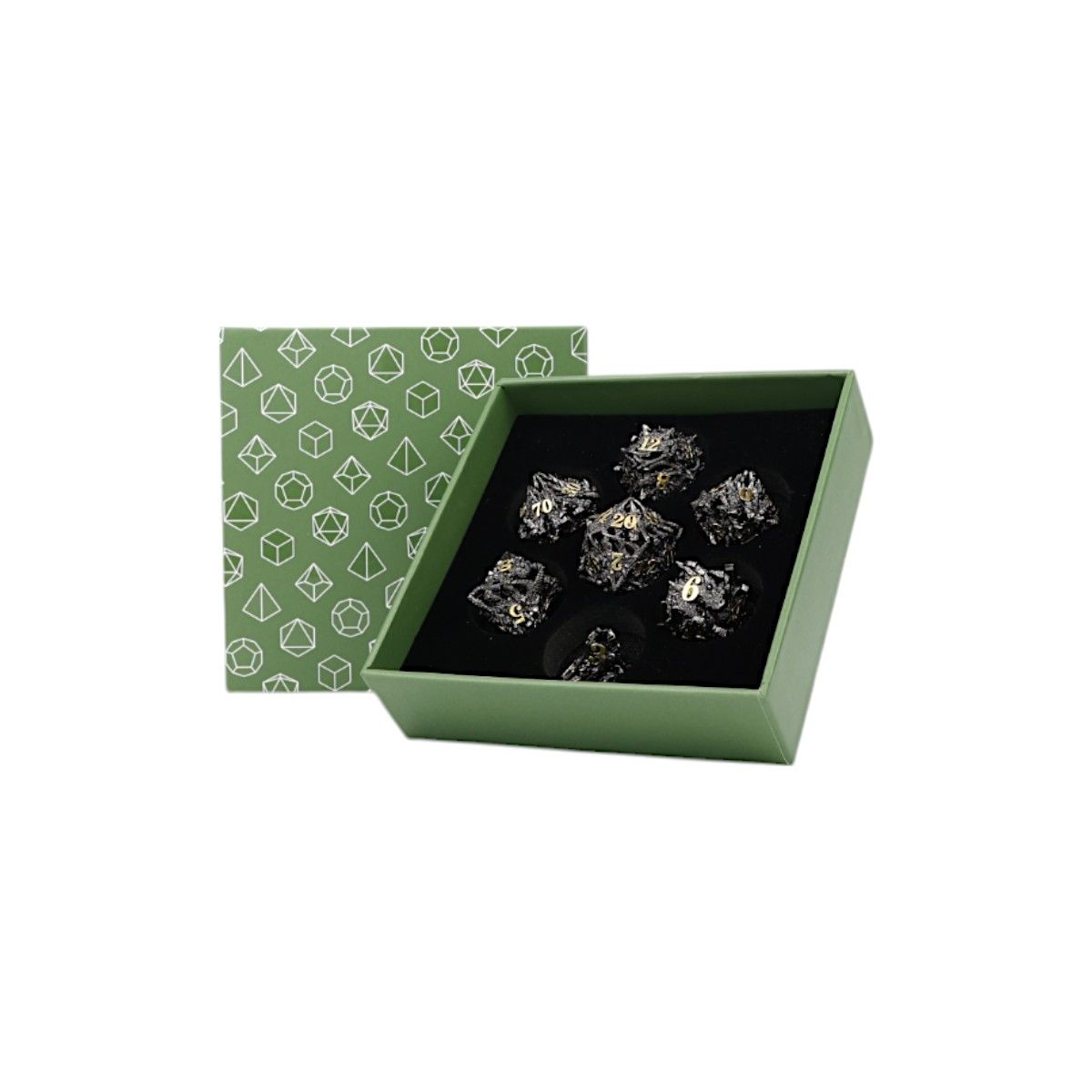 LPG Dice Dragon Rage Dice Set Black/Gold - Good Games