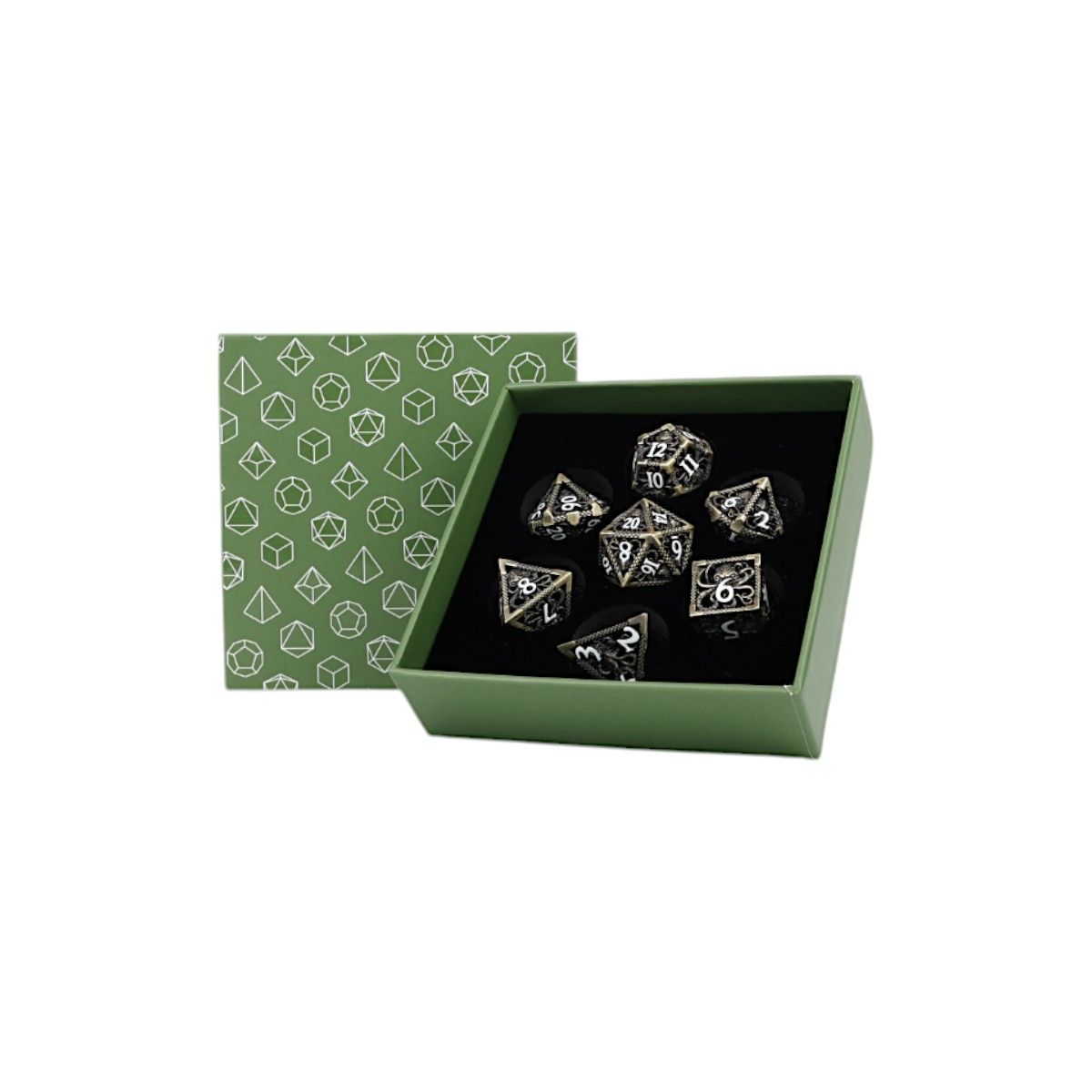 Strange Aeon Dice Set Tarnished Gold - Good Games