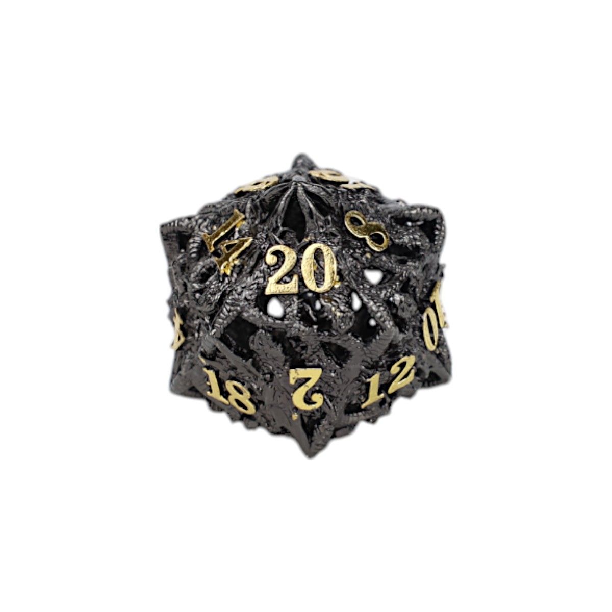 LPG Dice Dragon Rage Dice Set Black/Gold - Good Games