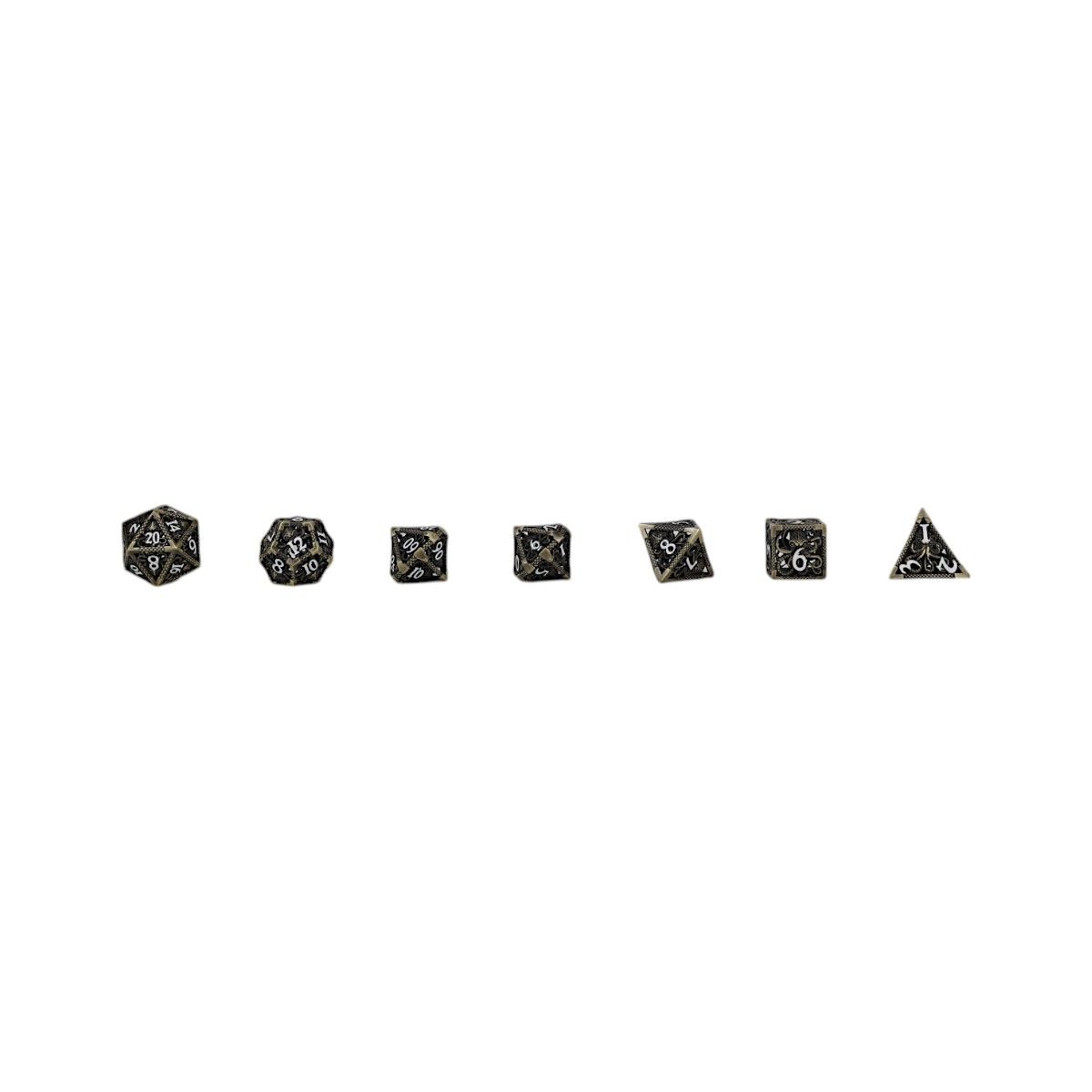 Strange Aeon Dice Set Tarnished Gold - Good Games