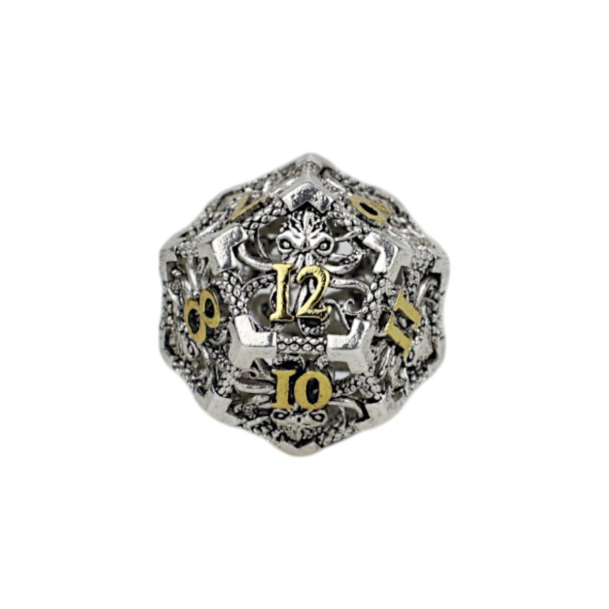 Strange Aeon Dice Set Chrome/Gold - Good Games
