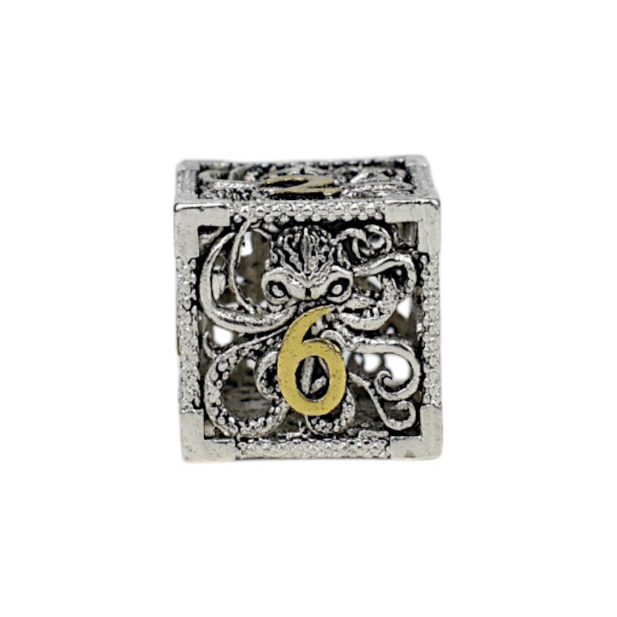 Strange Aeon Dice Set Chrome/Gold - Good Games