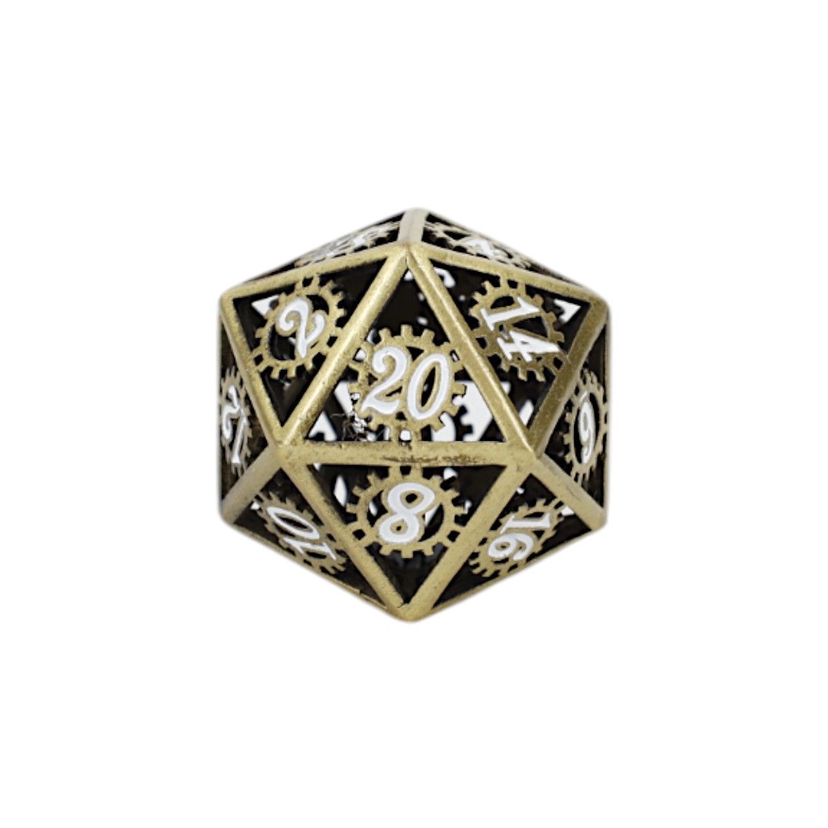Clockwork Sun Dice Set Tarnished Gold - Good Games
