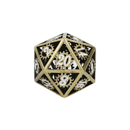 Clockwork Sun Dice Set Tarnished Gold - Good Games