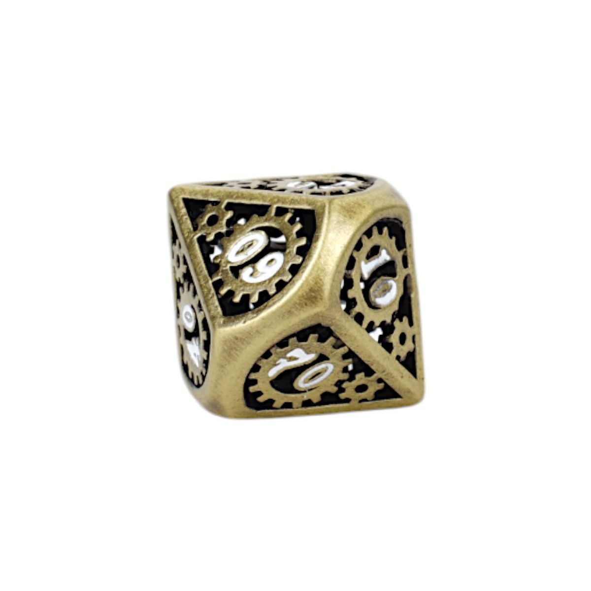 Clockwork Sun Dice Set Tarnished Gold - Good Games