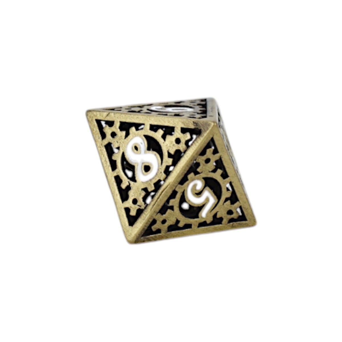 Clockwork Sun Dice Set Tarnished Gold - Good Games