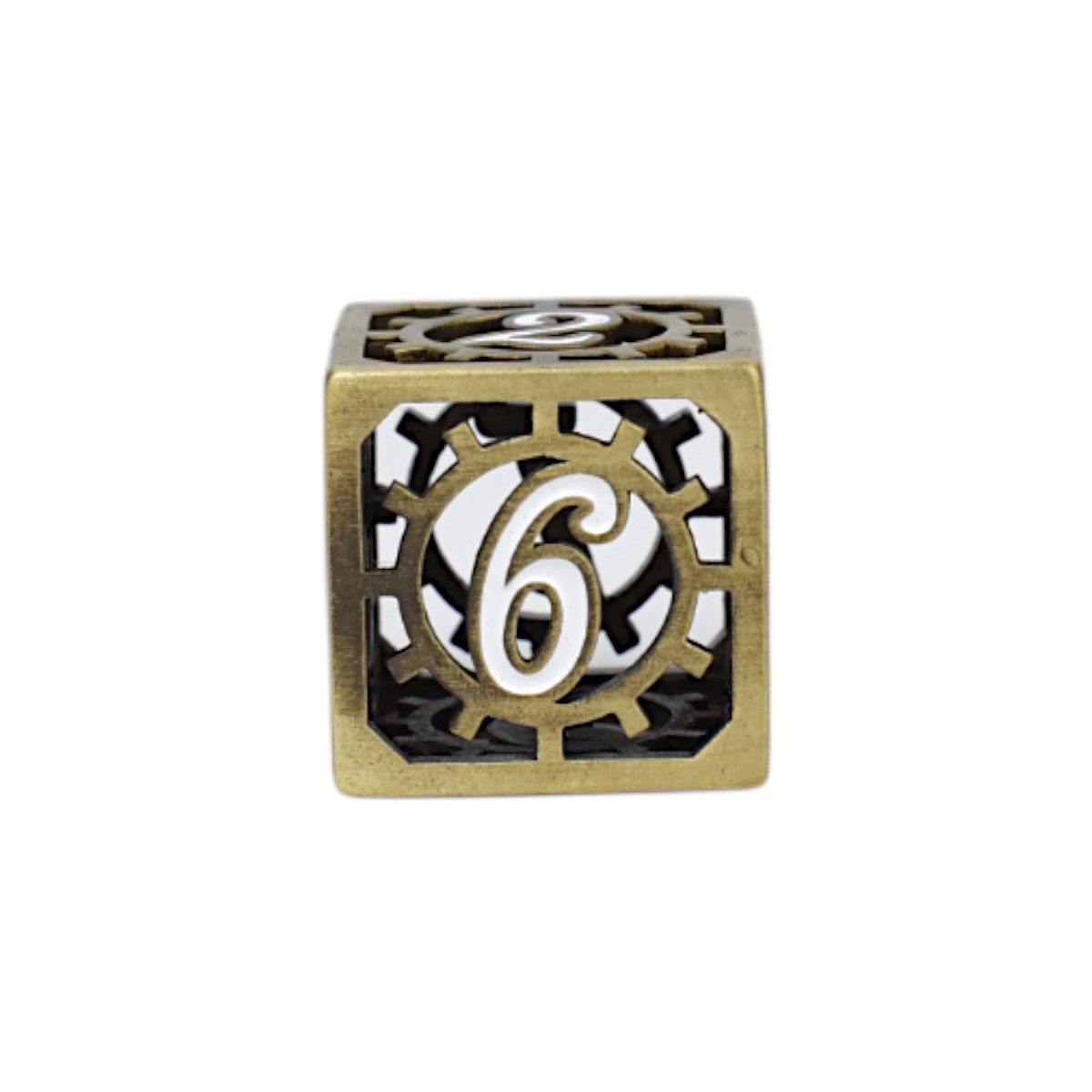 Clockwork Sun Dice Set Tarnished Gold - Good Games