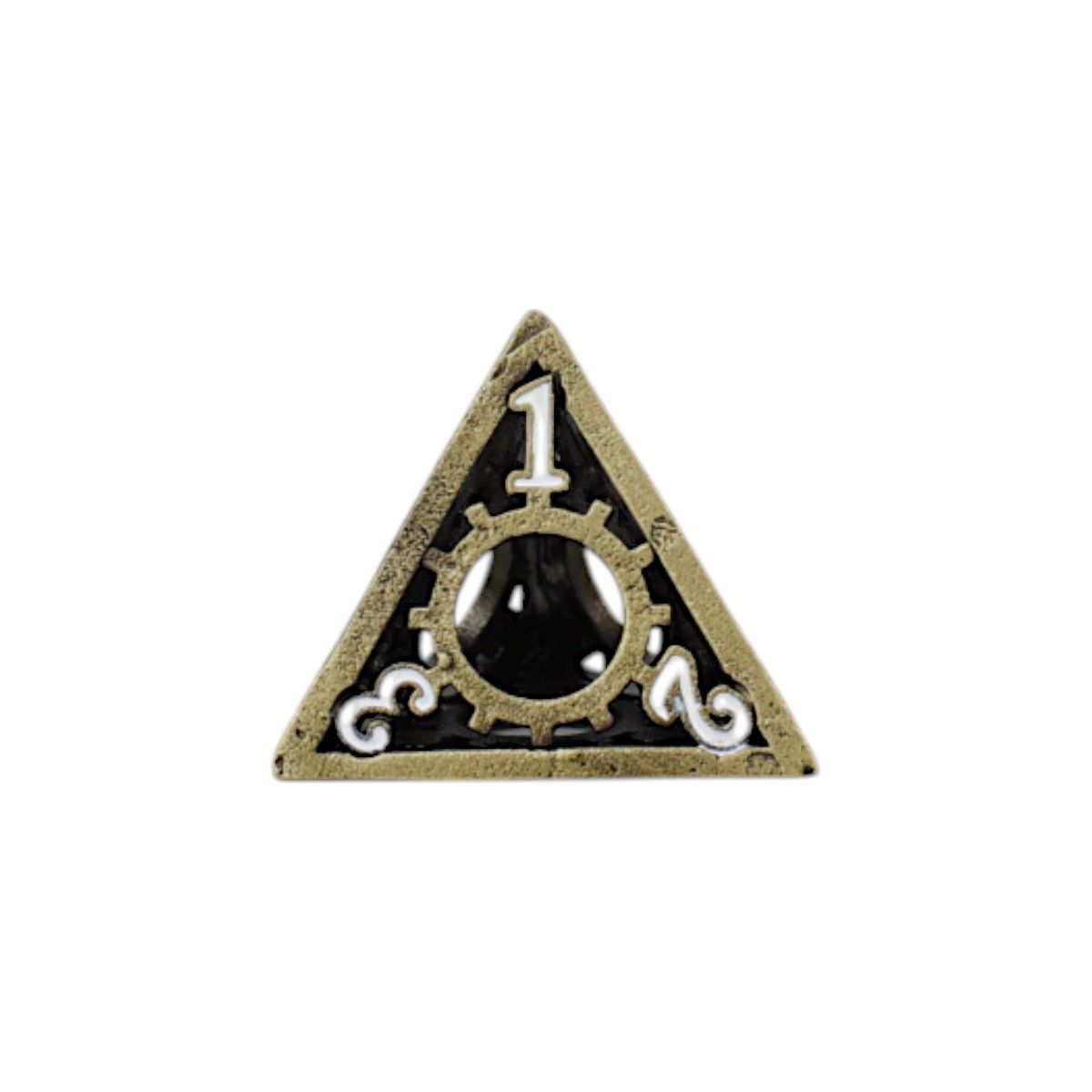 Clockwork Sun Dice Set Tarnished Gold - Good Games