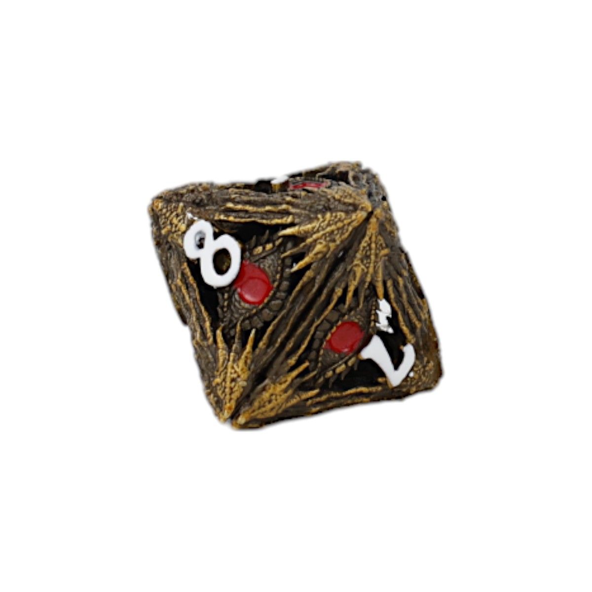 LPG Dice Dragon Eye Dice Set Ancient Bronze/Red - Good Games