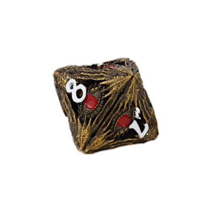 LPG Dice Dragon Eye Dice Set Ancient Bronze/Red - Good Games
