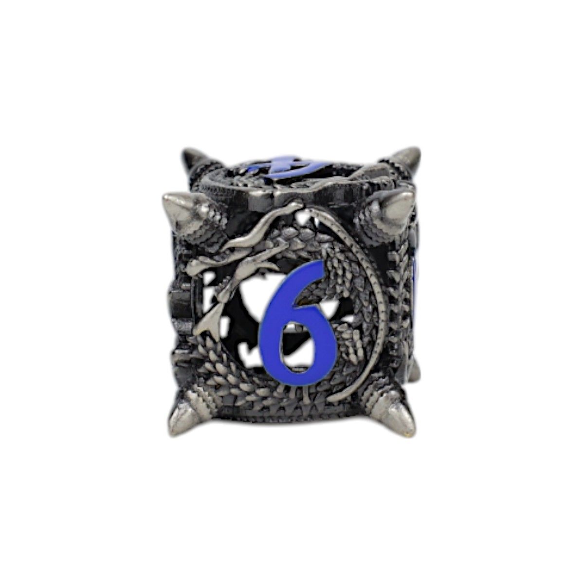 LPG Dice Xeno Hollow Dice Set Steel/Blue - Good Games