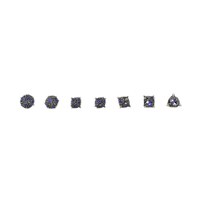 LPG Dice Xeno Hollow Dice Set Steel/Blue - Good Games