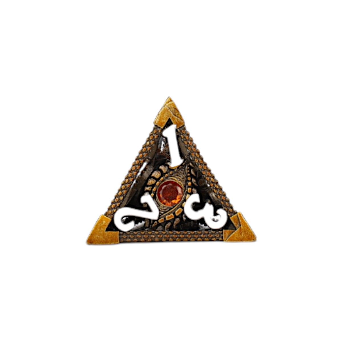 LPG Dice Scaled Eye Dice Set Gold/Red - Good Games