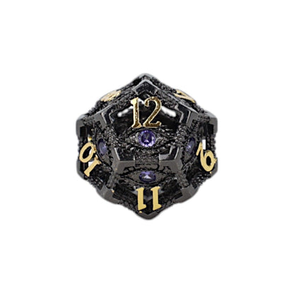 Let's Play Games - Scaled Eye RPG Dice Set - Black/Gold - Good Games