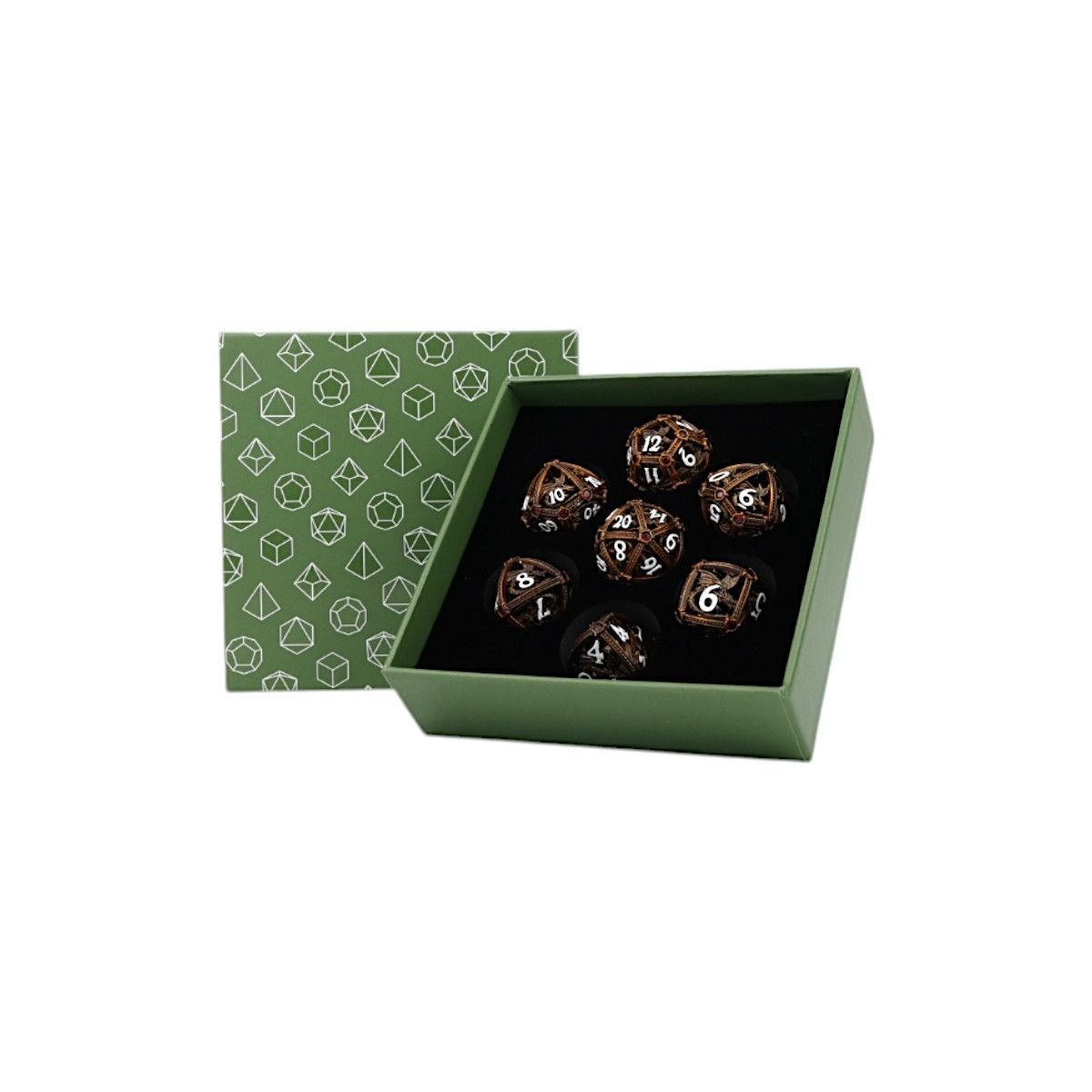 LPG Dice Hoard Guardian Dice Set Gold/Red - Good Games