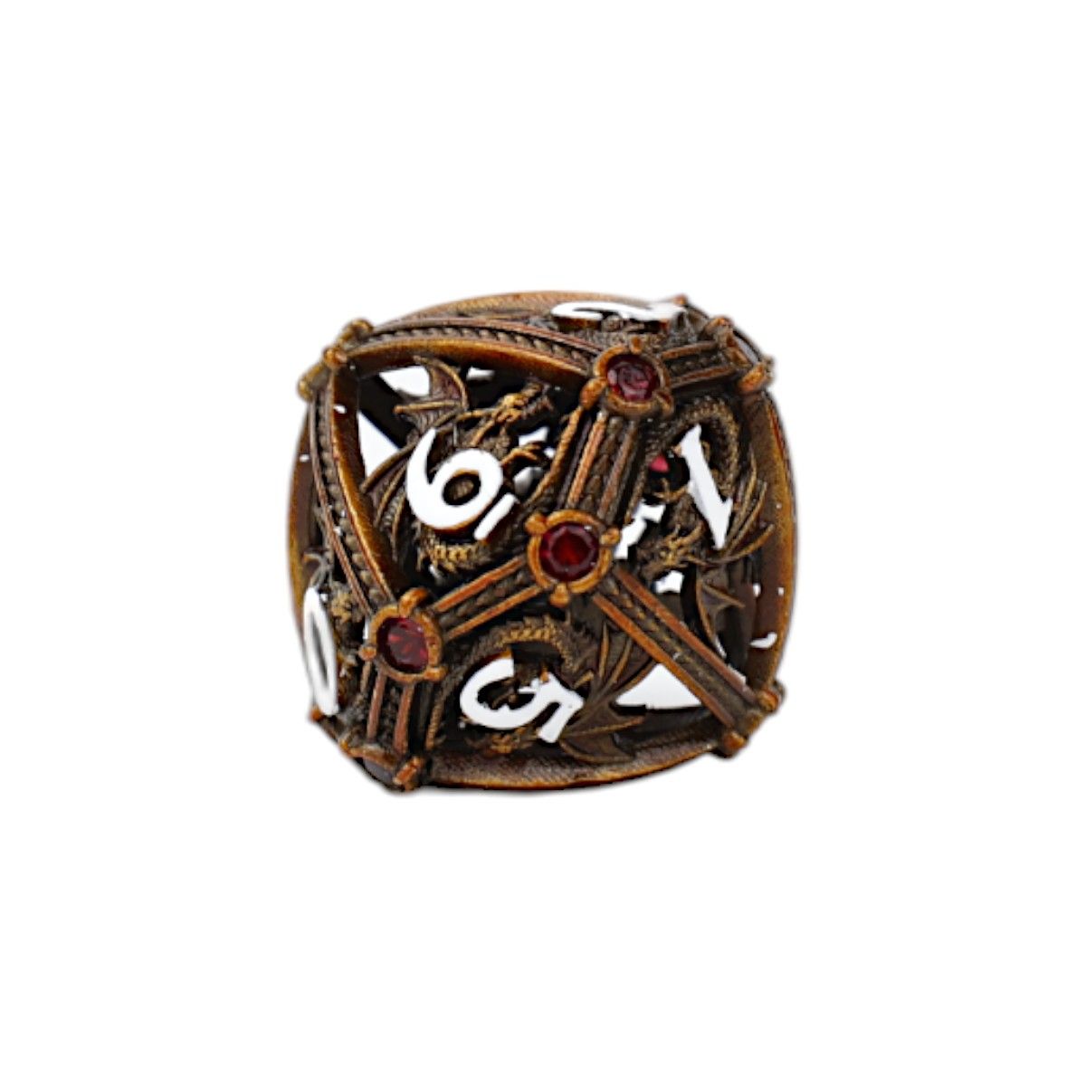 LPG Dice Hoard Guardian Dice Set Gold/Red - Good Games