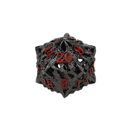 LPG Dice Dragon Rage Dice Set Black/Red - Good Games