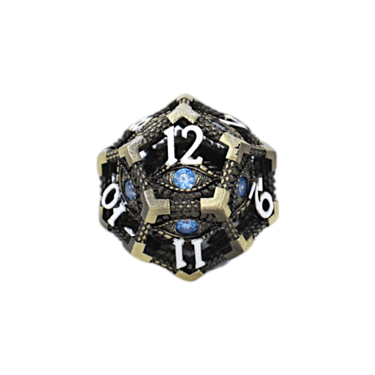 LPG Dice Scaled Eye Dice Set Tarnished Gold/Blue - Good Games