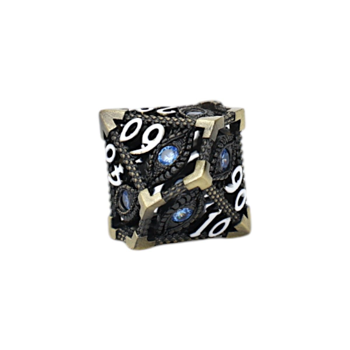LPG Dice Scaled Eye Dice Set Tarnished Gold/Blue - Good Games