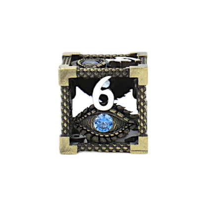 LPG Dice Scaled Eye Dice Set Tarnished Gold/Blue - Good Games
