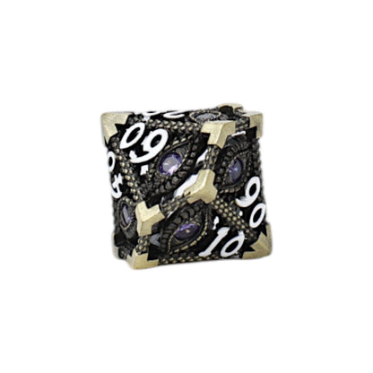 LPG Dice Scaled Eye Dice Set Tarnished Gold/Purple - Good Games