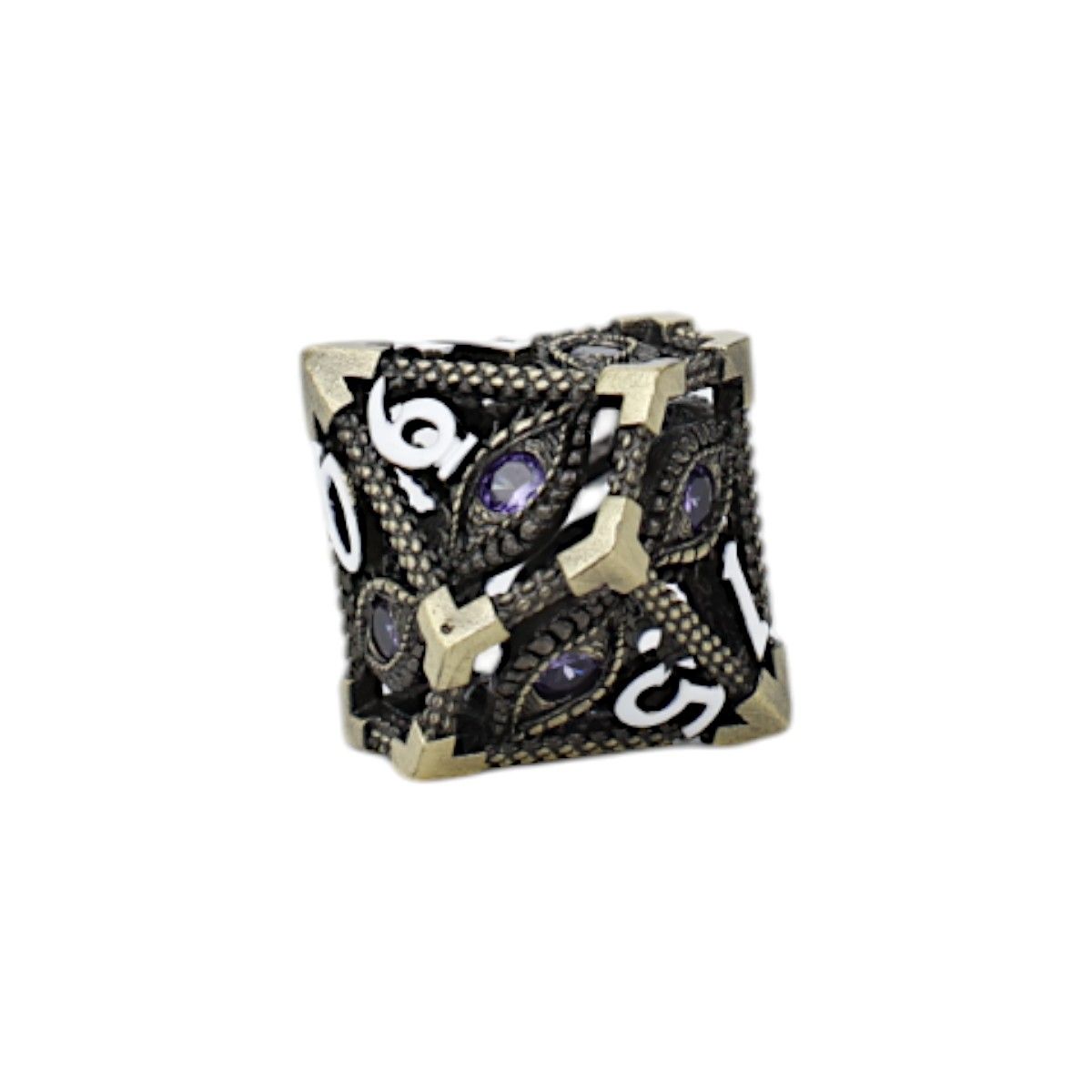 LPG Dice Scaled Eye Dice Set Tarnished Gold/Purple - Good Games