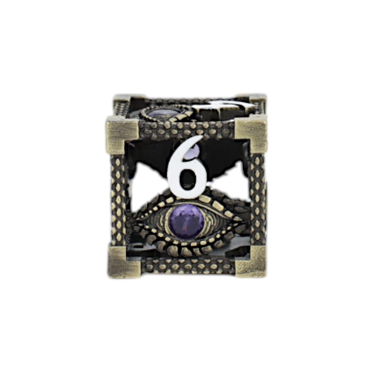 LPG Dice Scaled Eye Dice Set Tarnished Gold/Purple - Good Games