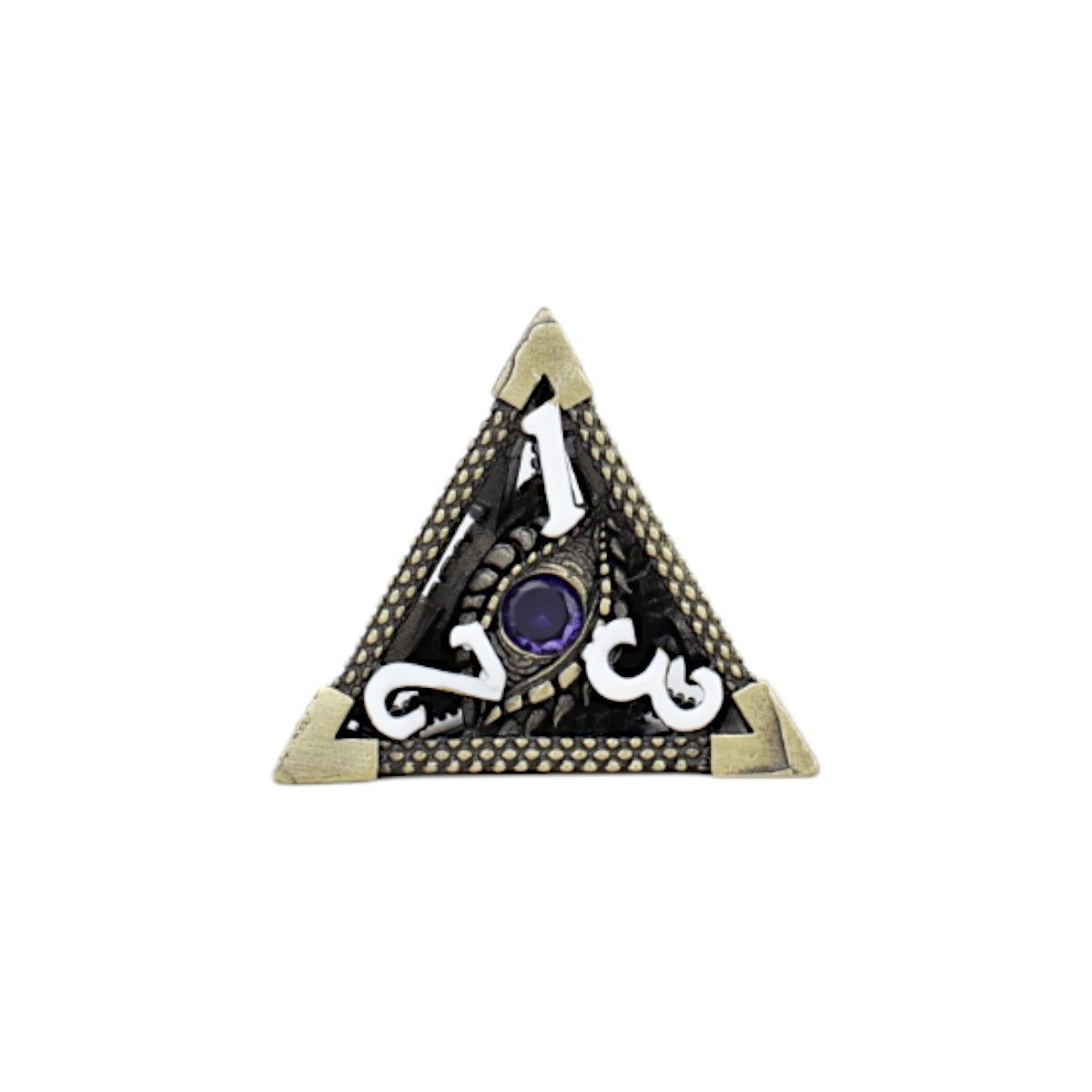 LPG Dice Scaled Eye Dice Set Tarnished Gold/Purple - Good Games