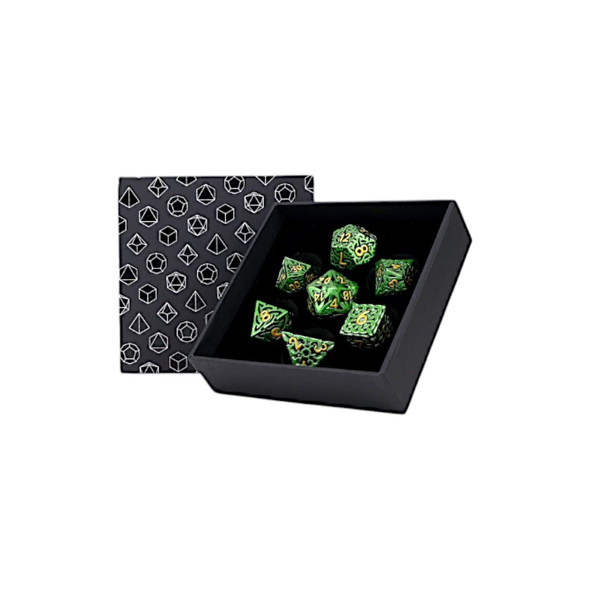 LPG Dice Celtic Hollow Dice Set Old Gold - Good Games