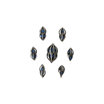 Let's Play Games - Elliptic Hollow Dice Set - Blue - Good Games