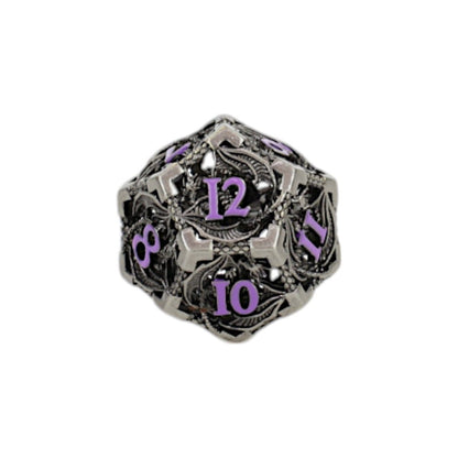 Let's Play Games - Dragon Hollow RPG Dice Set - Metal/Purple - Good Games
