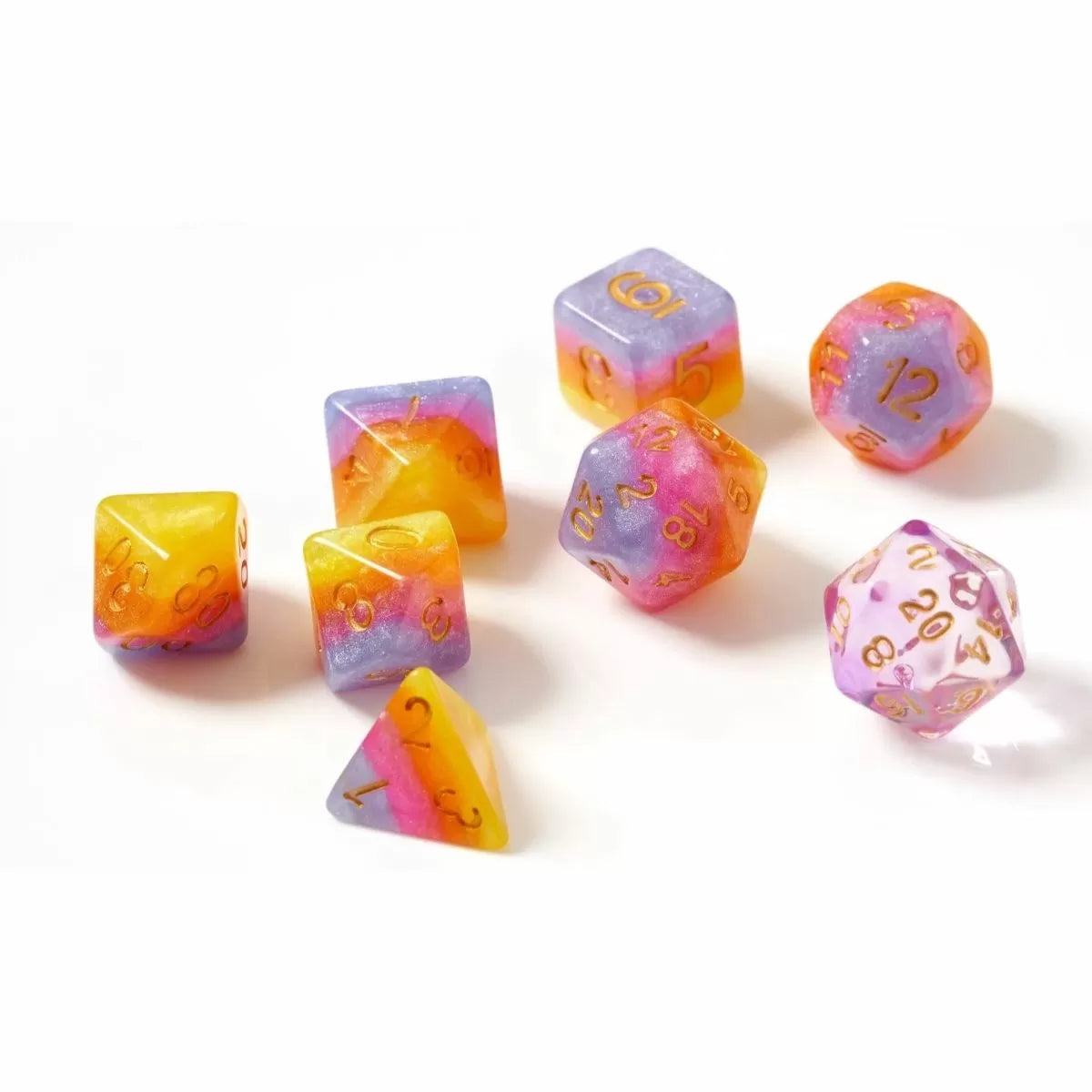 Sirius Dice Tahitian sunset Dice Set 7 - Good Games