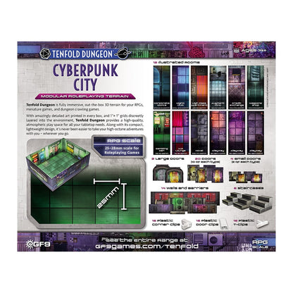 Tenfold Dungeon Cyberpunk City Modular Terrain Set - Good Games