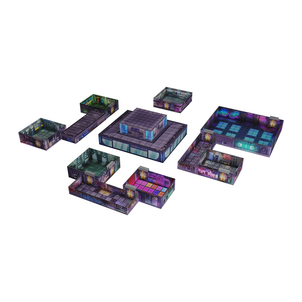 Tenfold Dungeon Cyberpunk City Modular Terrain Set - Good Games