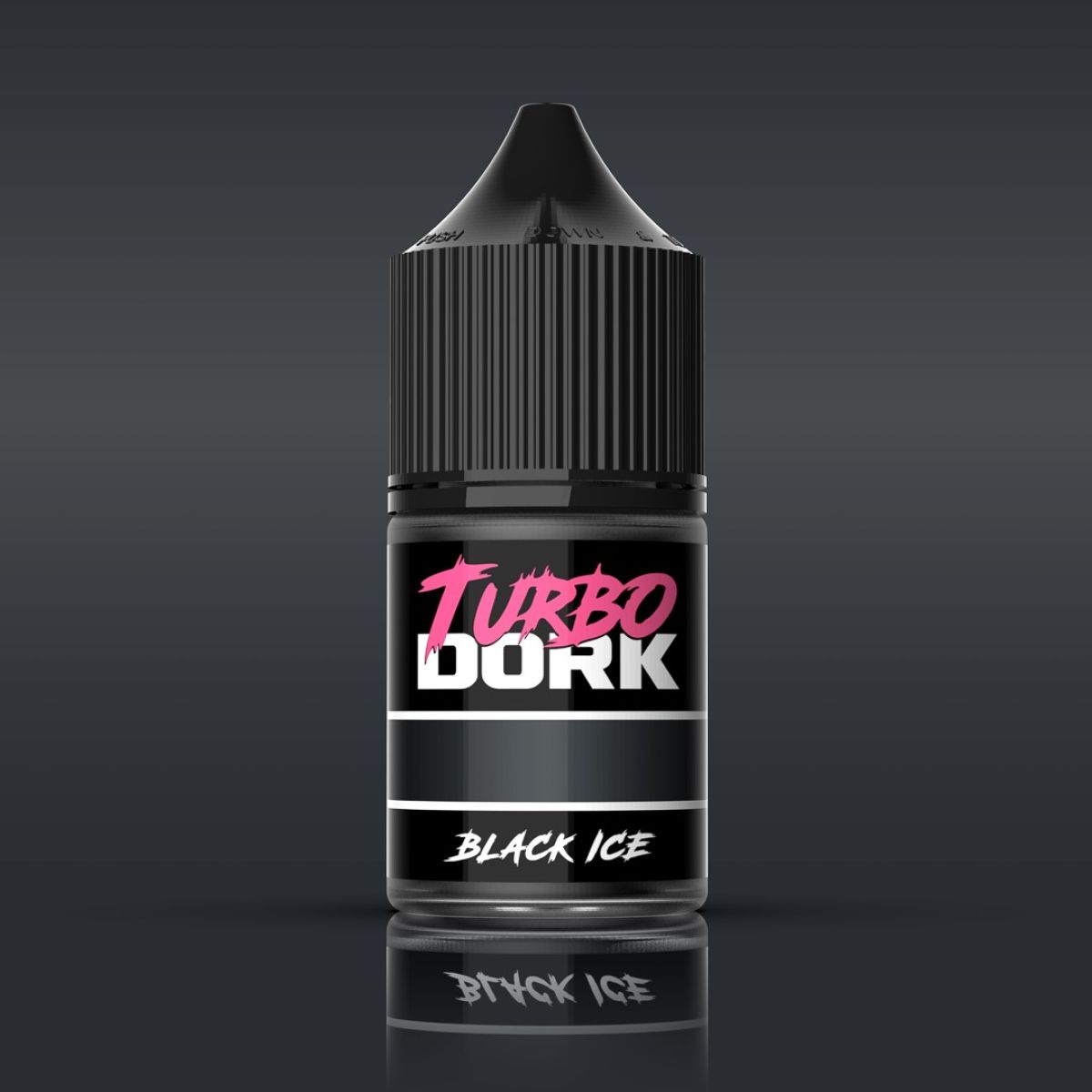 Turbo Dork - Black ICE Metallic Acrylic Paint 22ml Bottle - Good Games