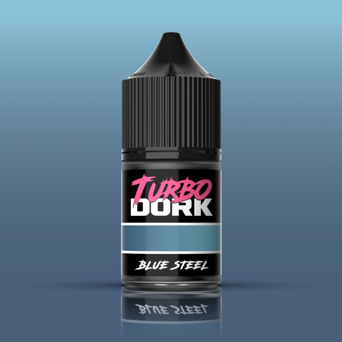 Turbo Dork - Blue Steel Metallic Acrylic Paint 22ml Bottle - Good Games