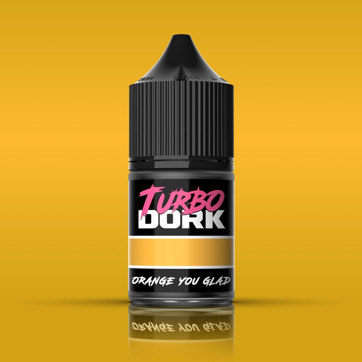 Turbo Dork - Orange You Glad Metallic Acrylic Paint 22ml Bottle - Good Games
