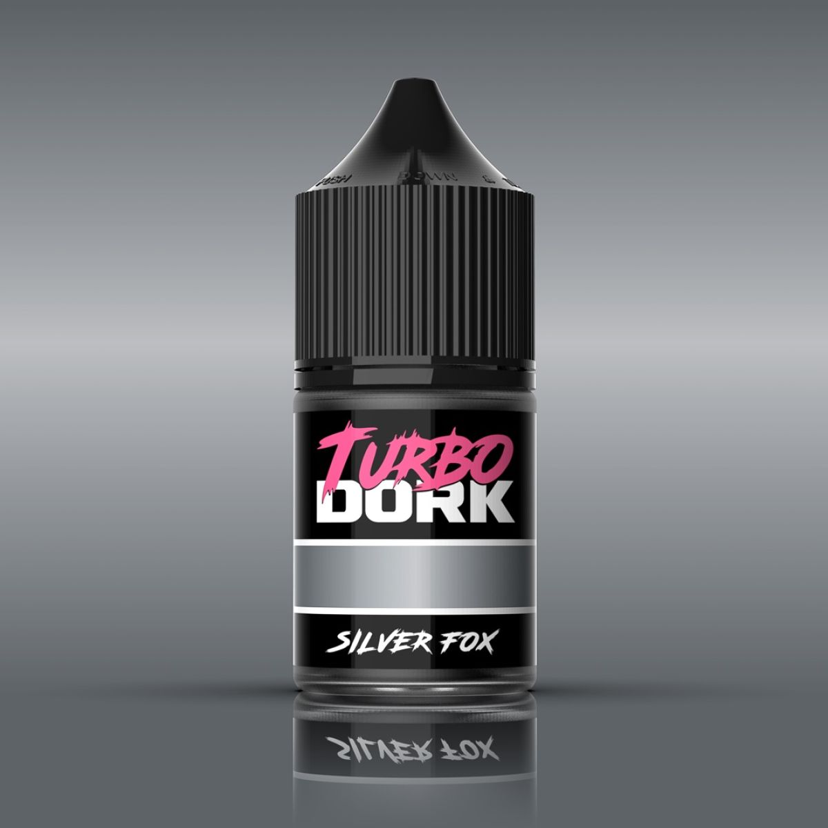 Turbo Dork - Silver Fox Metallic Acrylic Paint 22ml Bottle - Good Games