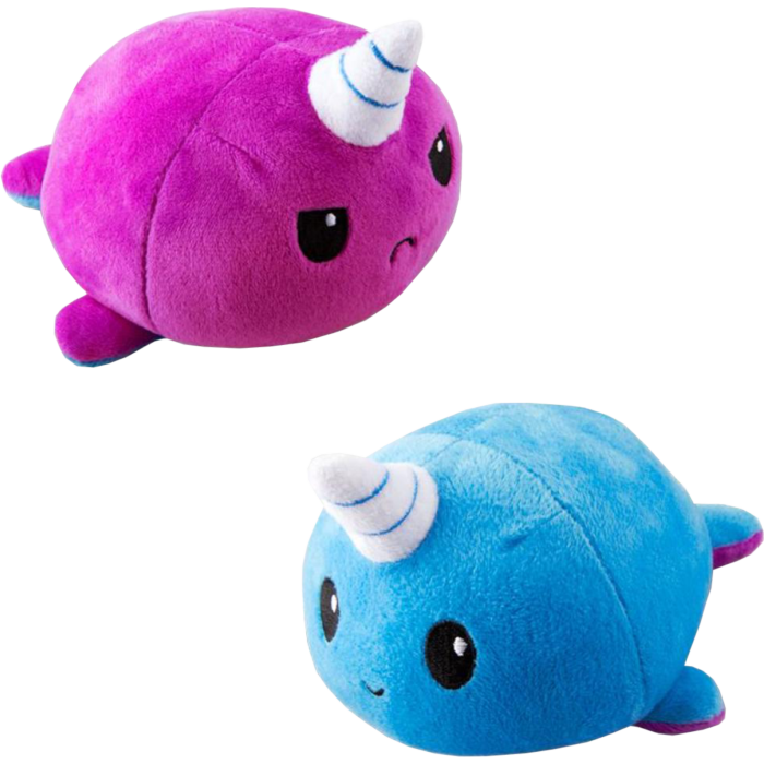 Reversible Plushie - Narwhal Purple/Blue