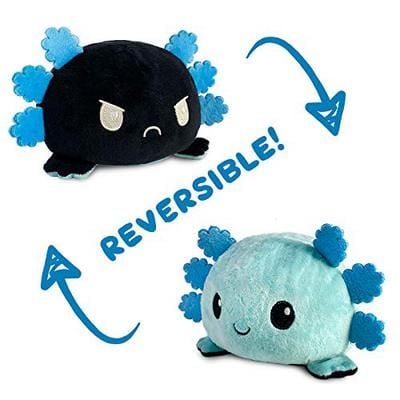 Reversible Plushie - Axolotl Blue/Black